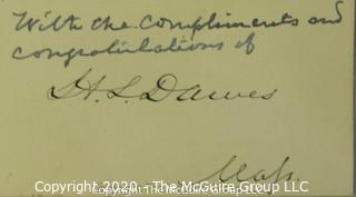 Collection of 19th c autographs