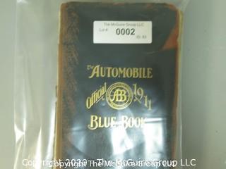 The Automobile Official 1911 Blue Book Volume 1, New York & Canada