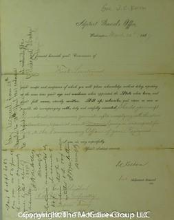 Collection of 19th c Military Correspondence on Letterhead. 