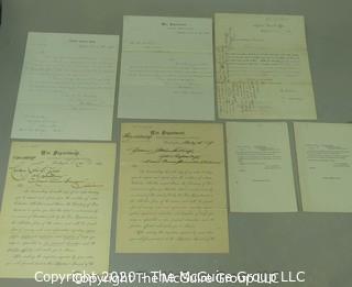 Collection of 19th c Military Correspondence on Letterhead. 