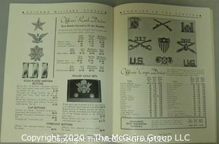 Collection including Military Clothing Catalog, Ledger, French Pupil's Report Card and book about U.S. Diplomacy