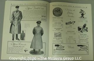 Collection including Military Clothing Catalog, Ledger, French Pupil's Report Card and book about U.S. Diplomacy