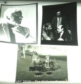 Collection of film negatives including Gary Cooper and Mayor LaGuardia