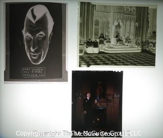 Collection of film negatives including Gary Cooper and Mayor LaGuardia