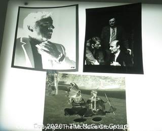 Collection of film negatives including Gary Cooper and Mayor LaGuardia