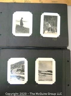 1920's Family Photo Album with Black & White Pictures of Travel from Buenes Aires to California. 