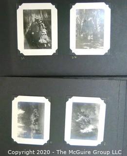 1920's Family Photo Album with Black & White Pictures of Travel from Buenes Aires to California. 