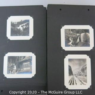 1920's Family Photo Album with Black & White Pictures of Travel from Buenes Aires to California. 