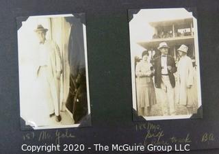 1920's Family Photo Album with Black & White Pictures of Travel from Buenes Aires to California. 