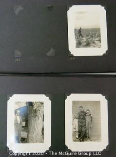 1920's Family Photo Album with Black & White Pictures of Travel from Buenes Aires to California. 