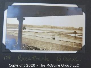 1920's Family Photo Album with Black & White Pictures of Travel from Buenes Aires to California. 