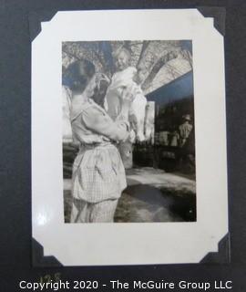 1920's Family Photo Album with Black & White Pictures of Travel from Buenes Aires to California. 