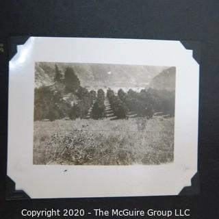 1920's Family Photo Album with Black & White Pictures of Travel from Buenes Aires to California. 