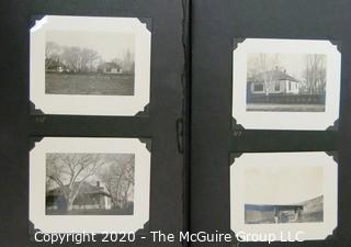 1920's Family Photo Album with Black & White Pictures of Travel from Buenes Aires to California. 