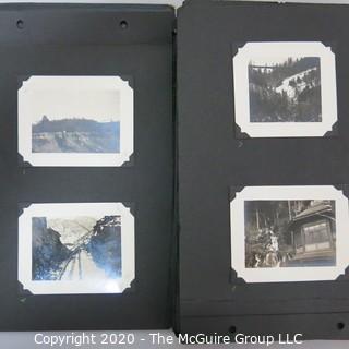 1920's Family Photo Album with Black & White Pictures of Travel from Buenes Aires to California. 