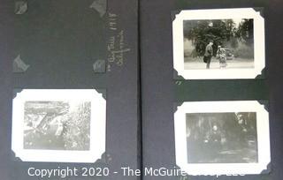 1920's Family Photo Album with Black & White Pictures of Travel from Buenes Aires to California. 