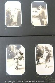 1920's Family Photo Album with Black & White Pictures of Travel from Buenes Aires to California. 