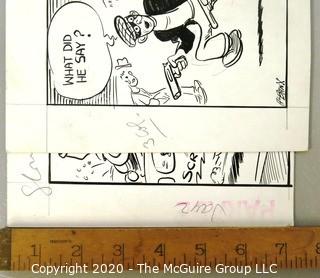 Two Vintage Signed Cartoon Board from Al Banks. Featured in Parade Magazine.