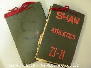 Two 1923 - 1924 Handmade Scrap Books for Shaw High School Sports Teams, Cleveland OH (updated 7/28/20)