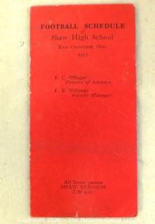 Two 1923 - 1924 Handmade Scrap Books for Shaw High School Sports Teams, Cleveland OH (updated 7/28/20)