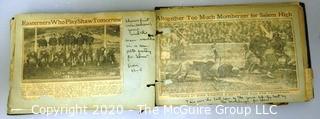 Two 1923 - 1924 Handmade Scrap Books for Shaw High School Sports Teams, Cleveland OH (updated 7/28/20)