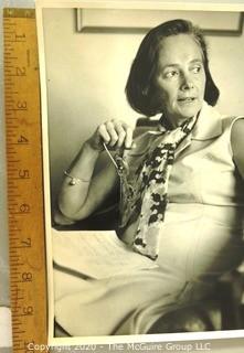 1975 Black & White Photo of Katharine Graham, publisher of the Washington Post, post-Watergate by Doug Chevalier.