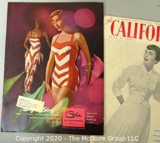 Two 1952 The Californian Magazines - Fashion, Art & Leisure. 