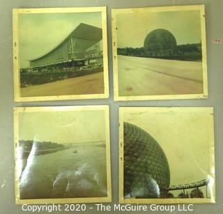 Set of 4 Polaroid Photos from the 1967 Canadian Expo 67 with Expo Passport.