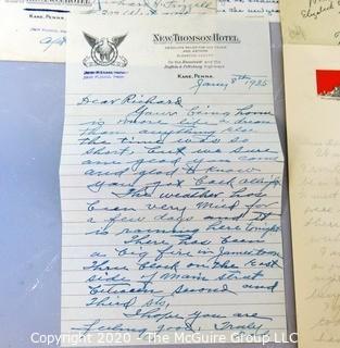 Collectible: Ephemera: personal letters on interesting letterheads see all photos