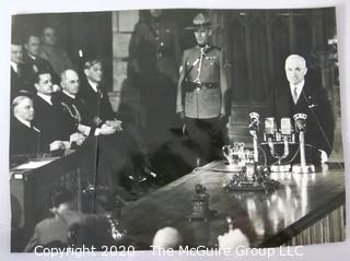 Photograph: Historical: 1947: President Truman addresses Canadian Parliament (source photographer unknown)