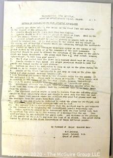 Collectable: Historical: Military: WWI: instructions documenting the ground to air communication methods used by the 28th Division in France Ref: MG Muir