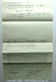 Collectible: Ephemera: 1877: Indenture paper