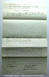 Collectible: Ephemera: 1877: Indenture paper