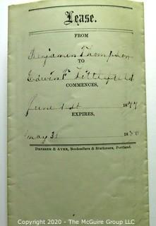 Collectible: Ephemera: 1877: Indenture paper