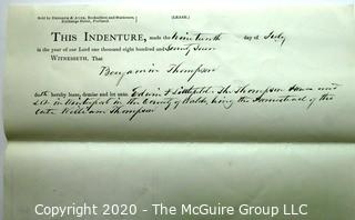 Collectible: Ephemera: 1877: Indenture paper