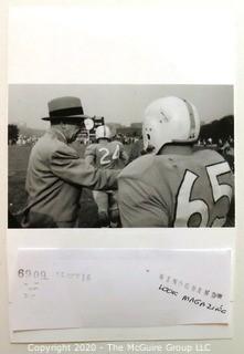 Photo: Historical: College Football: Coach John Micheloson of the Pitt Panthers  from Oct 1956 story in Look Magazine.