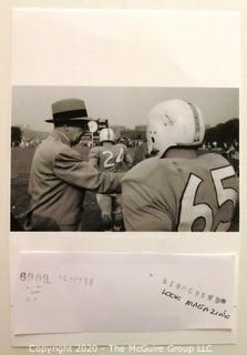 Photo: Historical: College Football: Coach John Micheloson of the Pitt Panthers  from Oct 1956 story in Look Magazine.