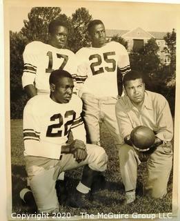 Photo: Historical: Football: College: 1950: Lincoln Co (MO) - Coach Dwight T Reed and players