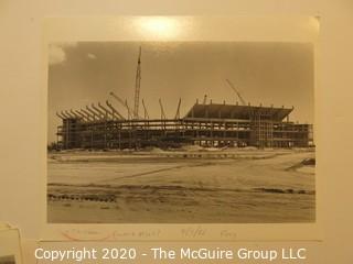 1987 Photo Series of the Construction of Dolphin "Joe Robbie" Stadium from Ground Breaking to Completion, Multiple Photographers. 