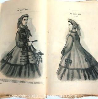 1865 Godey's Lady's Book, an American women's magazine.