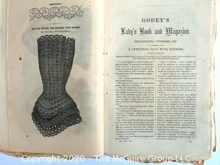 1865 Godey's Lady's Book, an American women's magazine.