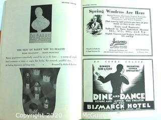 Collectible: Pamphlets: Theater programs: 1930's: Chicago IL