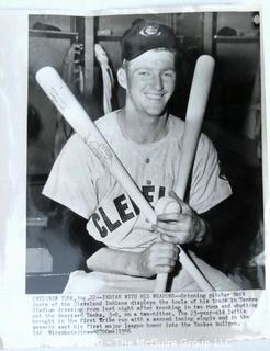 Photo: Historical: Baseball: 1956: Cleveland Indians - Pitcher Herb Score