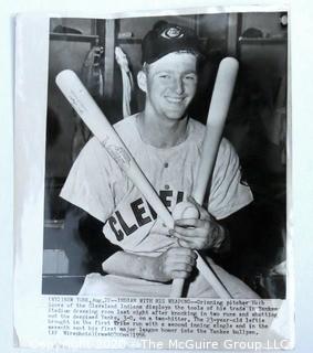 Photo: Historical: Baseball: 1956: Cleveland Indians - Pitcher Herb Score