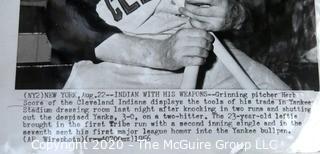 Photo: Historical: Baseball: 1956: Cleveland Indians - Pitcher Herb Score