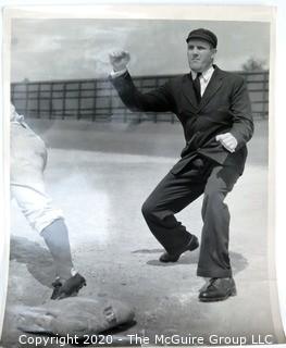 Photo: Historical:Baseball: Umpire making call -"Yourrrrr out!"