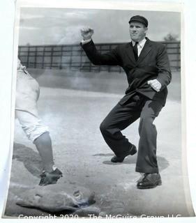 Photo: Historical:Baseball: Umpire making call -"Yourrrrr out!"