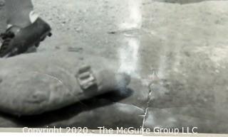 Photo: Historical:Baseball: Umpire making call -"Yourrrrr out!"