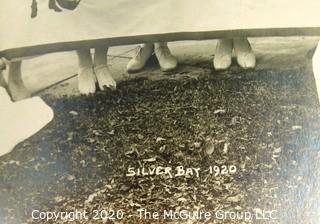 Vintage 1920 Black & White Photo of YMCA Girl's Camp at Silver Bay, NY.  Measures approximately 8" X 10".