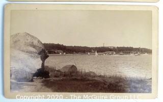 Set of Two Black and White Photos of Onset Beach, Massachusetts.